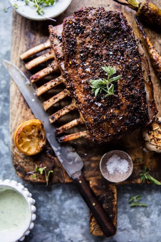 Roasted Rack of Lamb Roasted Rack of Lamb